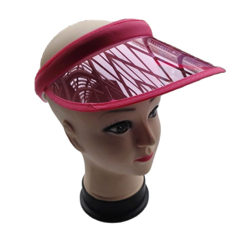 Baseball Cap Structured - Pare-soleil en plastique PVC Transparent Simple