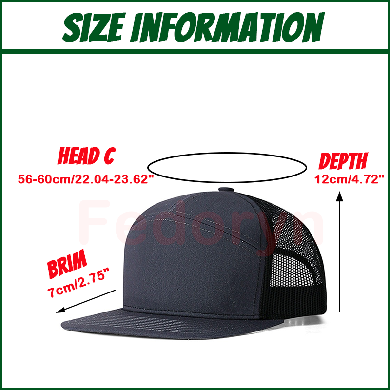 Fedoryn Logo brodé personnalis - Trucker Cap Mesh avis et prix